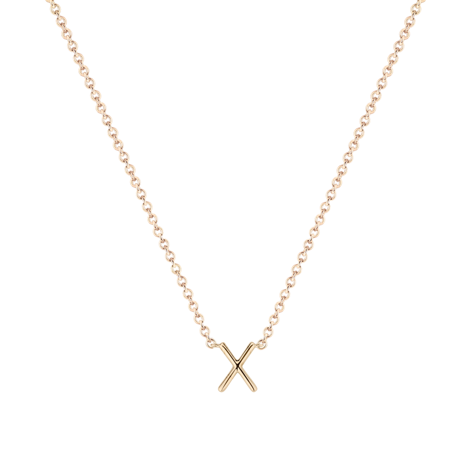 Diamond necklace Round Line X