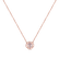 Diamond necklace with Rose Quartz Genevieve2