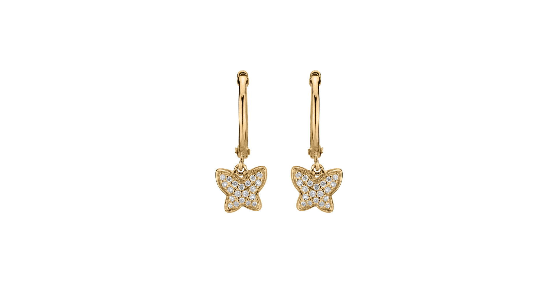 Diamond earrings Amazing Butterfly