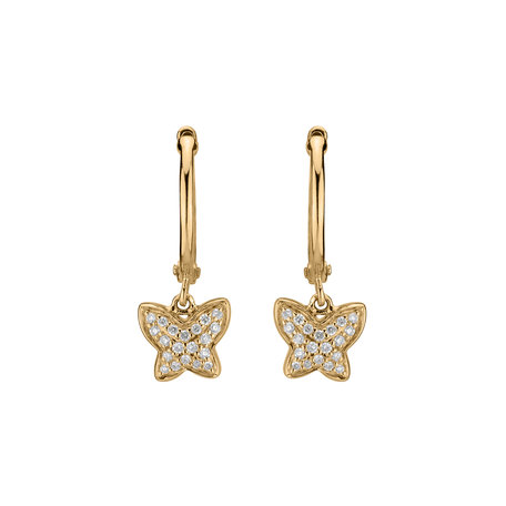 Diamond earrings Amazing Butterfly