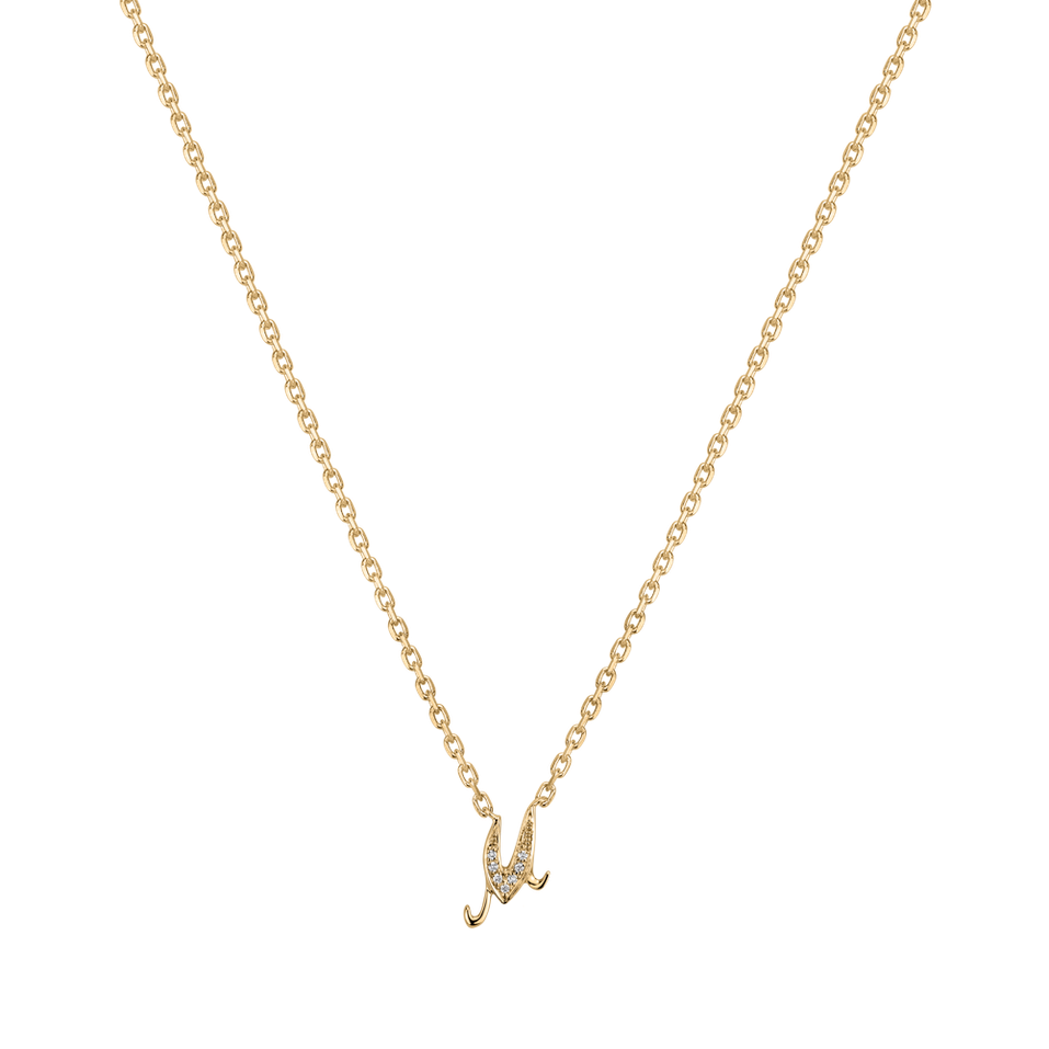 Diamond necklace Curly Diamonds M