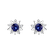 Diamond earrings with Sapphire Frozen Stars2