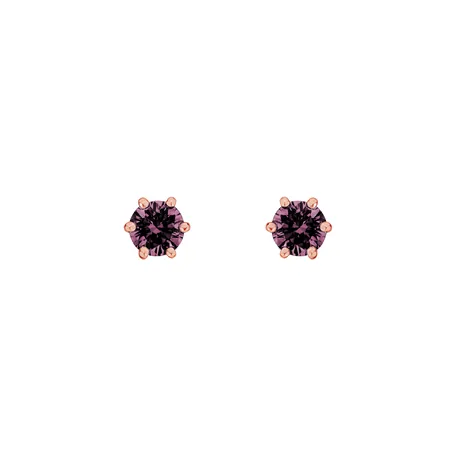 Earrings with pink diamonds Vesper Romance