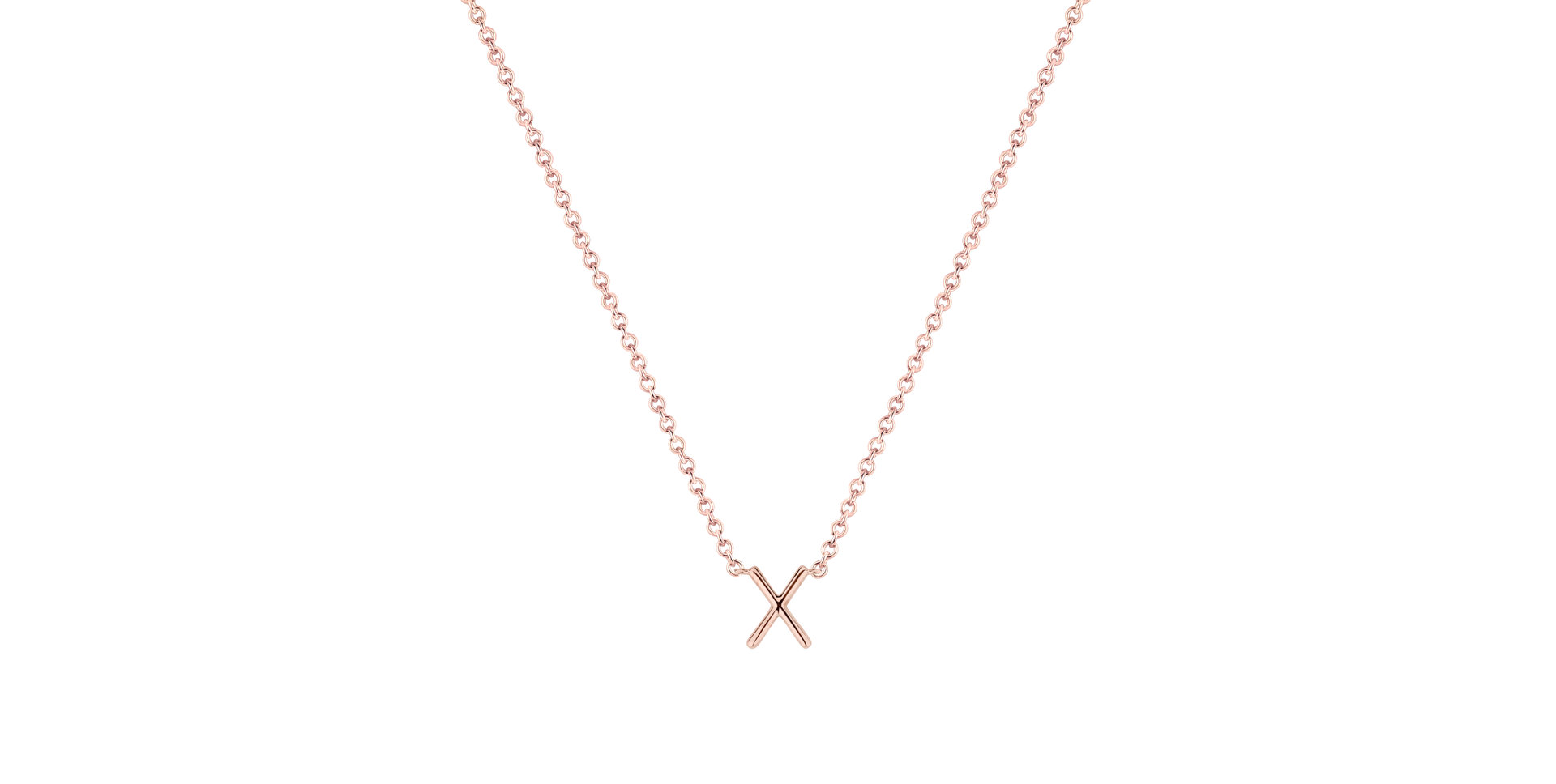 Diamond necklace Round Line X