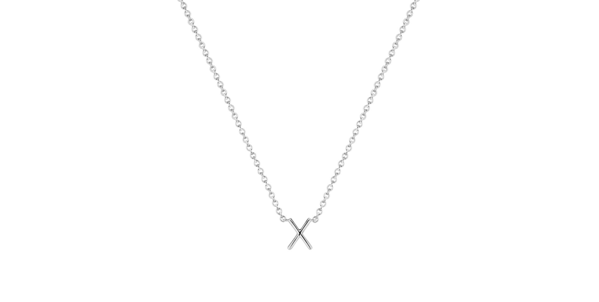 Diamond necklace Round Line X