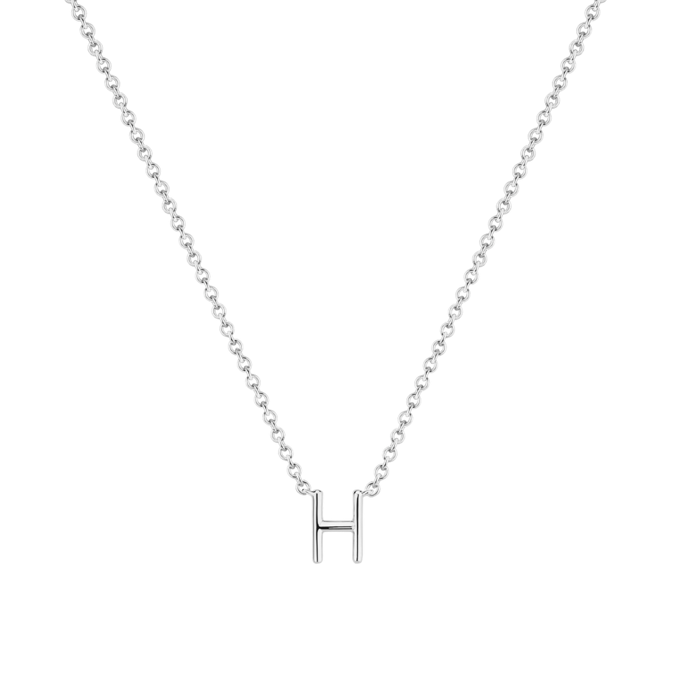 Diamond necklace Round Line H