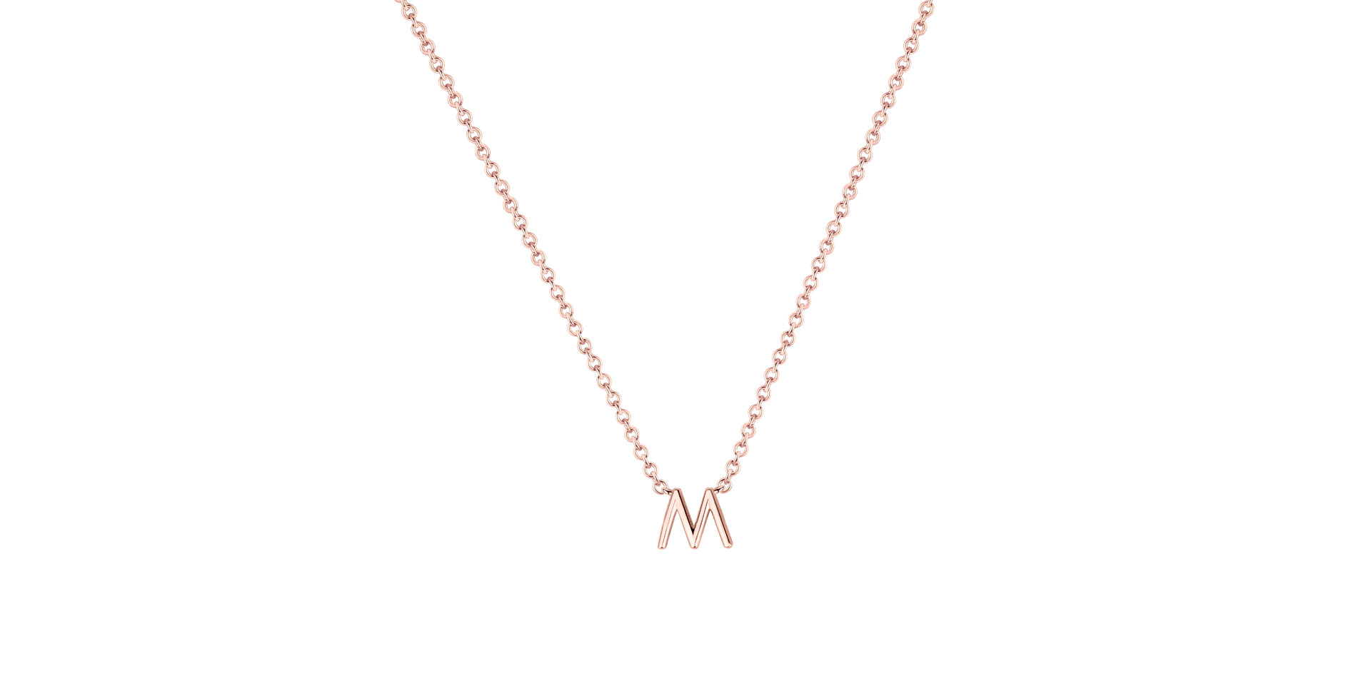 Diamond necklace Round Line M