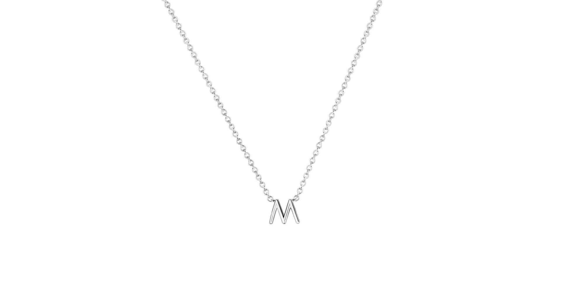 Diamond necklace Round Line M