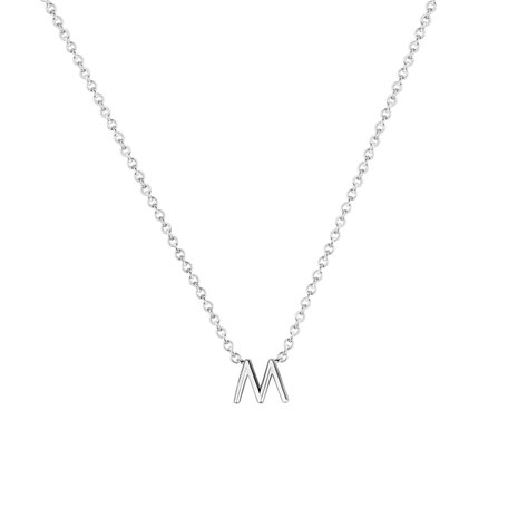 Diamond necklace Round Line M