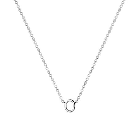 Diamond necklace Round Line O
