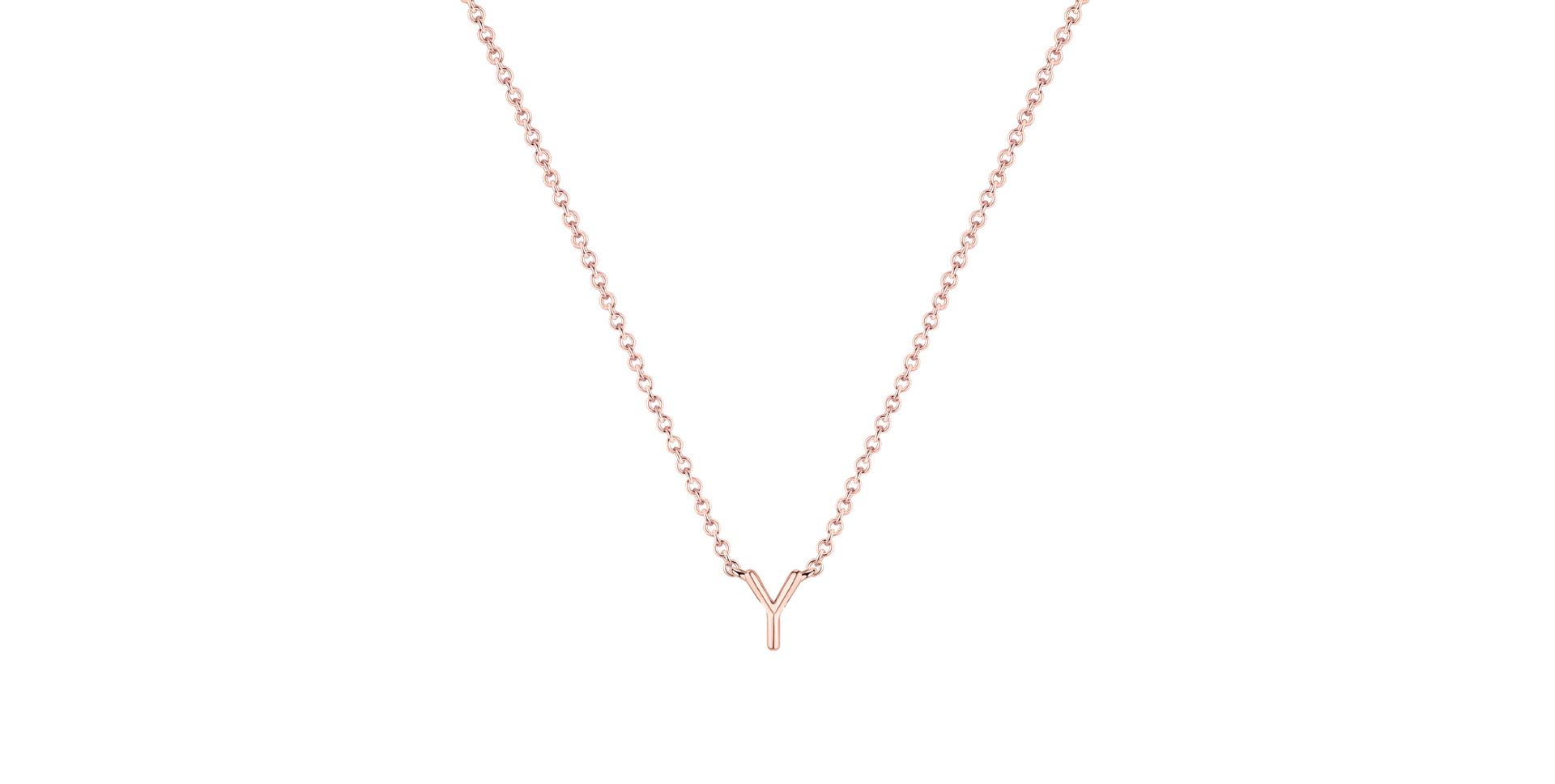 Diamond necklace Round Line Y