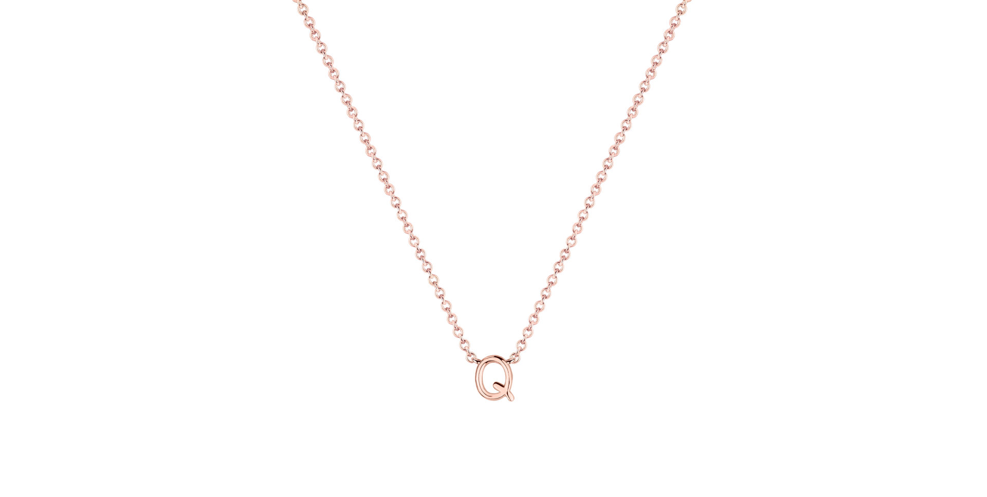 Diamond necklace Round Line Q