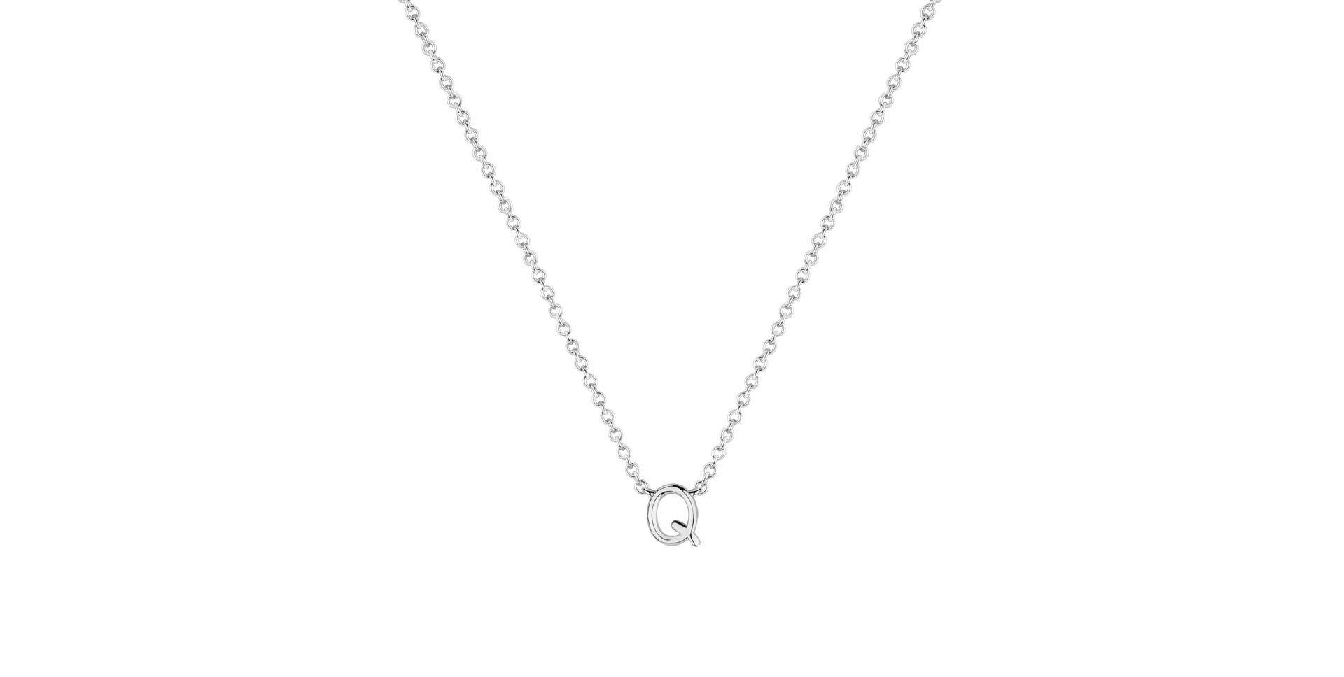 Diamond necklace Round Line Q