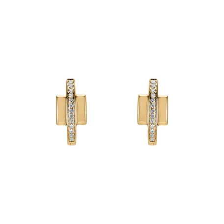 Diamond earrings Midnight Streamer