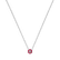 Diamond necklace with Ruby Shiny Flower2