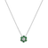 Diamond necklace with Emerald Shiny Flower2