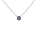 Diamond necklace with Sapphire Shiny Flower2