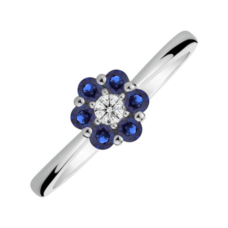 Diamond ring with Sapphire Shiny Constellation