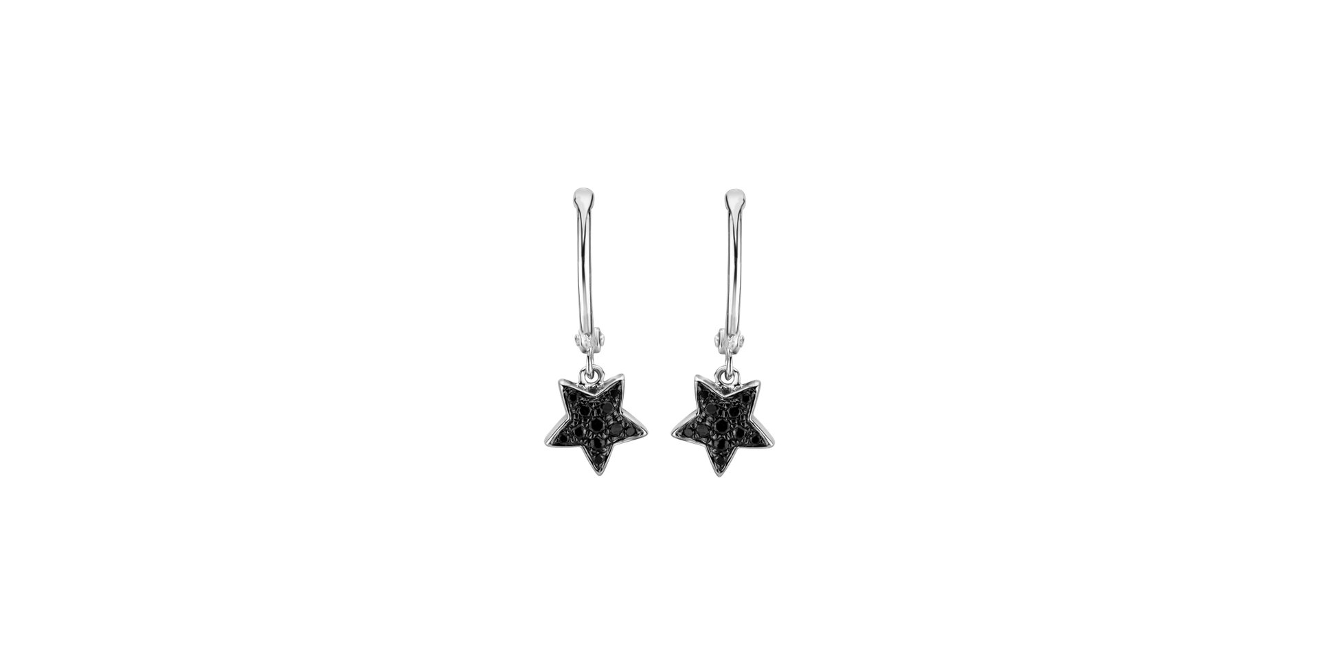 Earrings with black diamonds Amazing Night