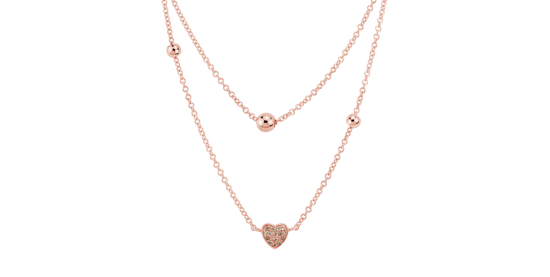 Diamond necklace Elegance Letter