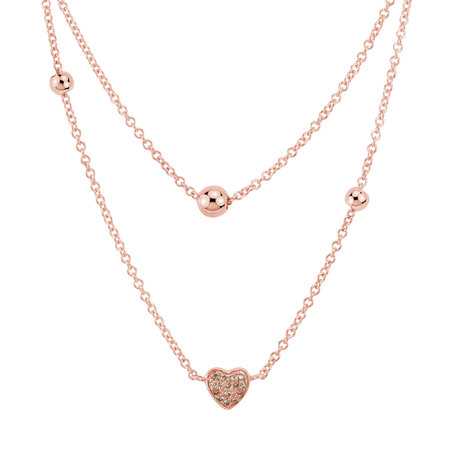 Diamond necklace Elegance Letter