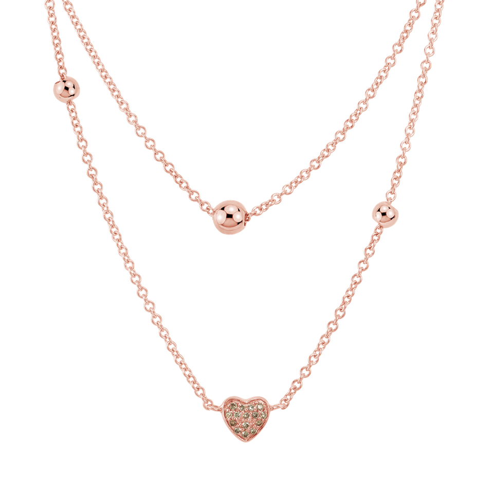 Diamond necklace Elegance Letter
