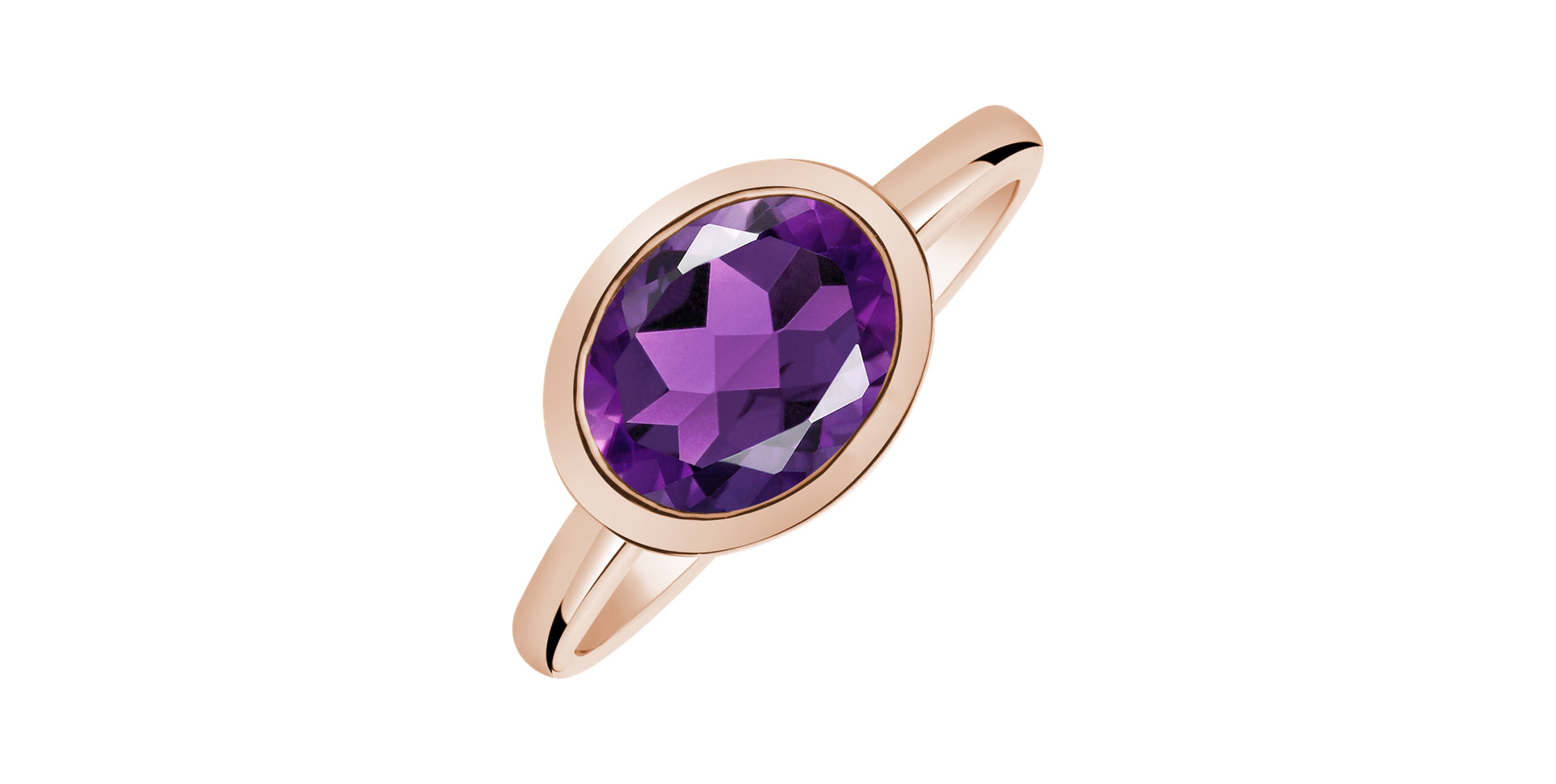 Ring with Amethyst Brazil Bonbon