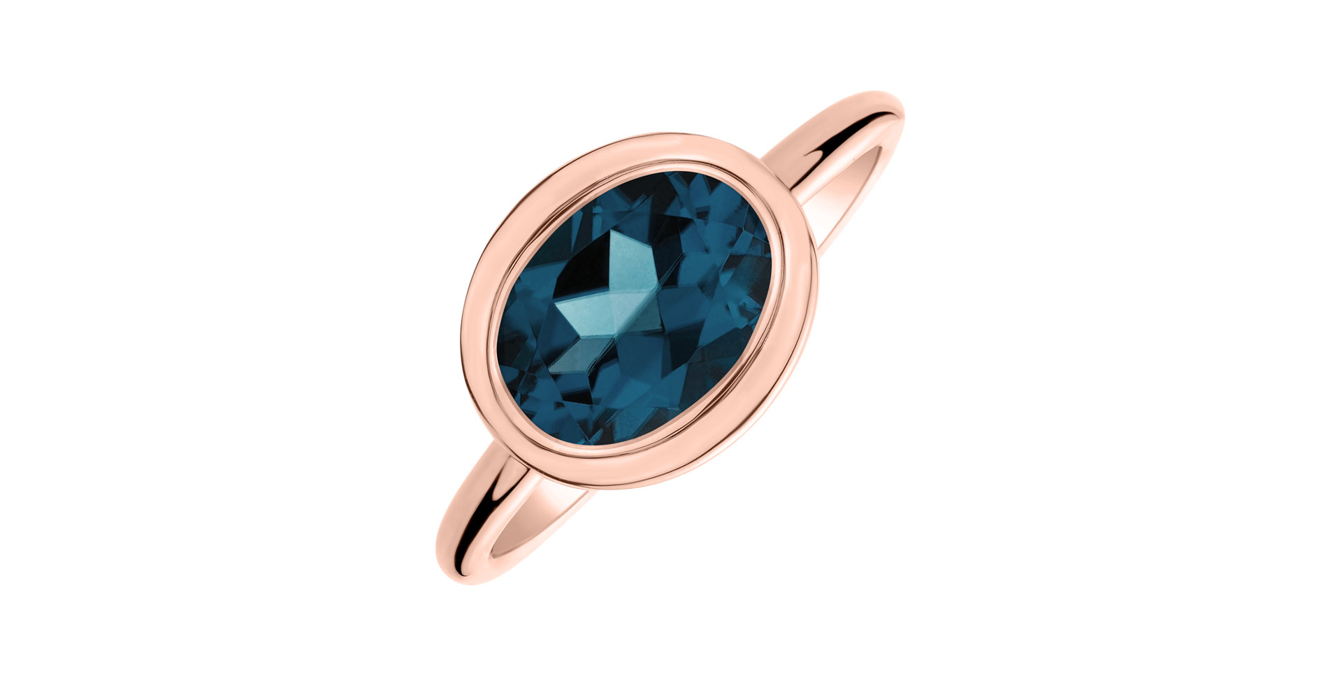 Ring with Topaz London Bonbon