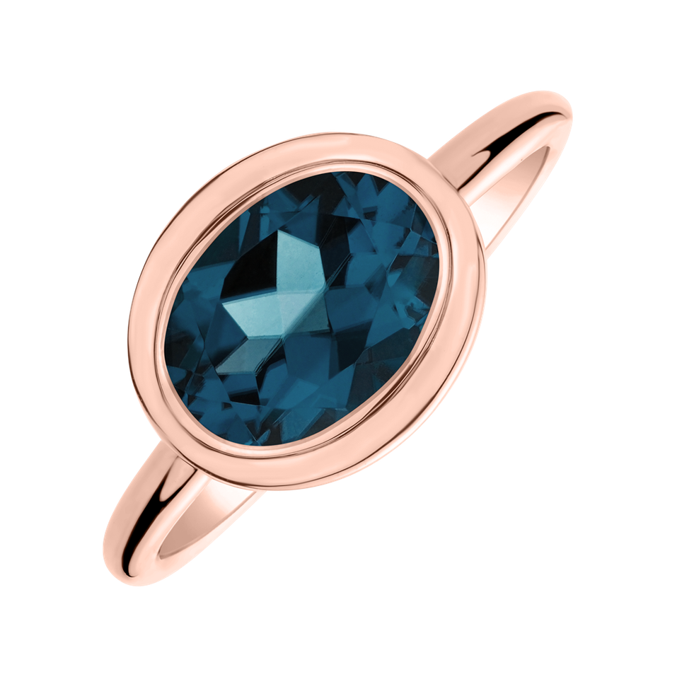 Ring with Topaz London Bonbon