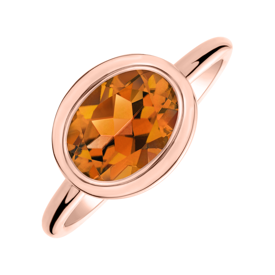 Ring with Citrine Madeira Bonbon