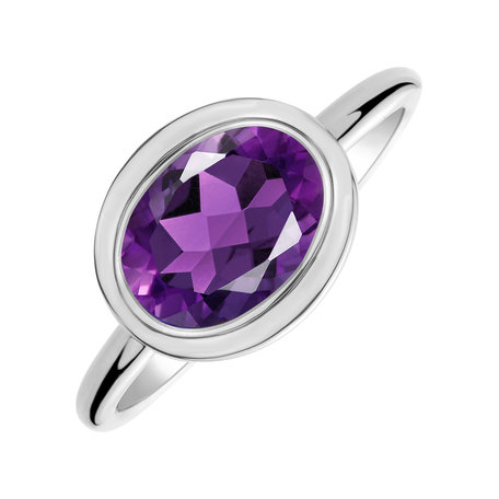 Ring with Amethyst Brazil Bonbon