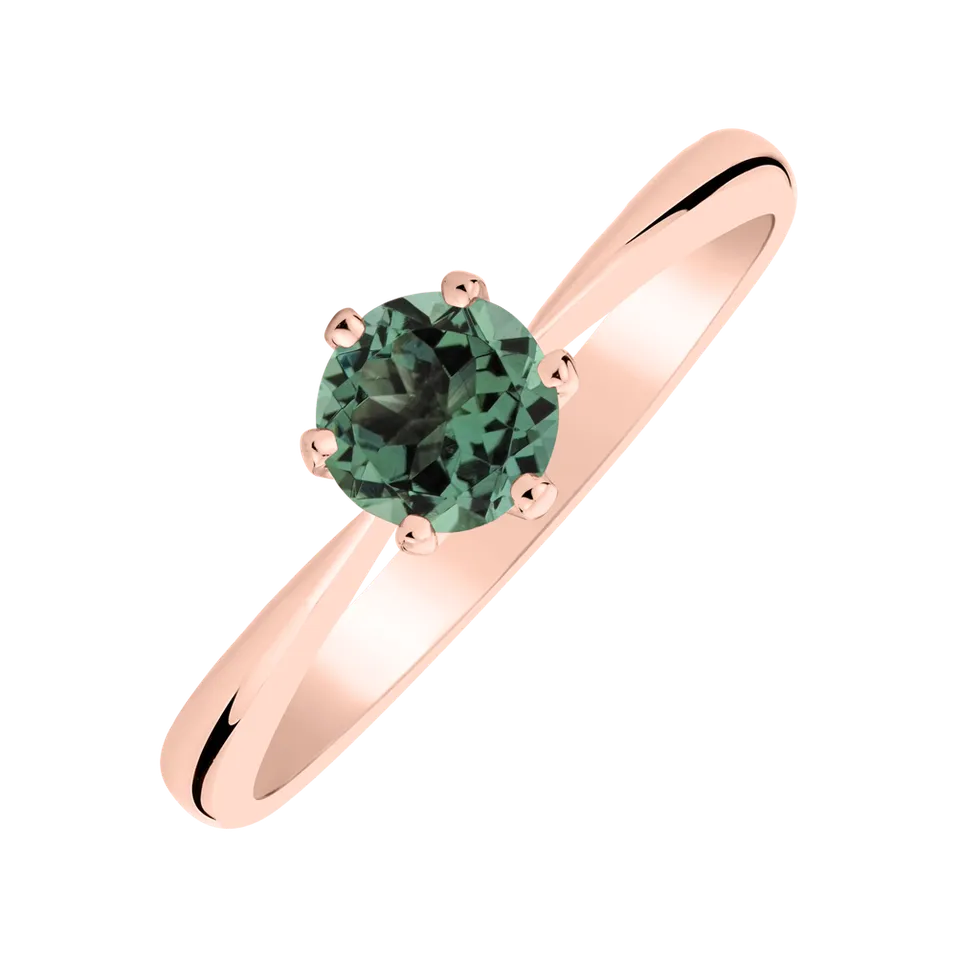 Ring with Turquoise Tourmaline Bonbon