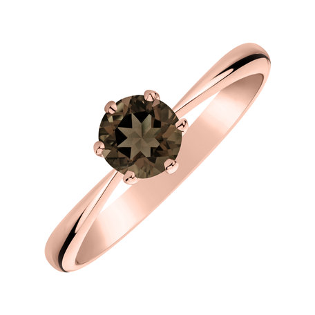 Ring with Smoky Quartz Bonbon
