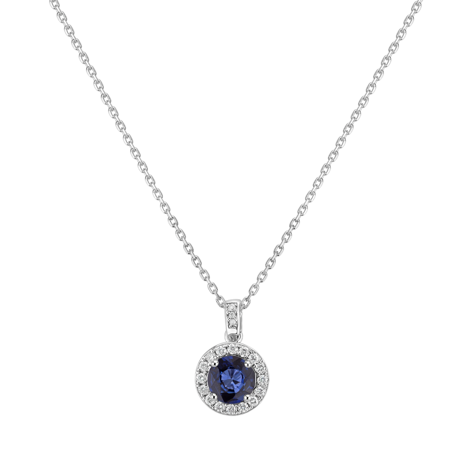 Diamond pendant with Sapphire Luxy Delight