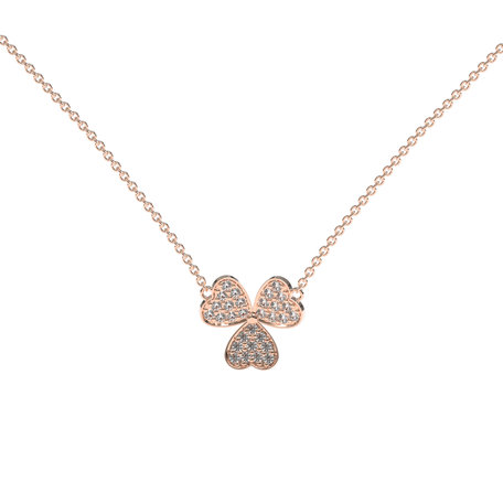 Diamond necklace Trefoil