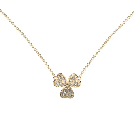 Diamond necklace Trefoil