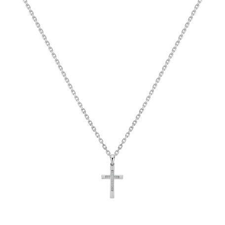 Diamond pendant Cross