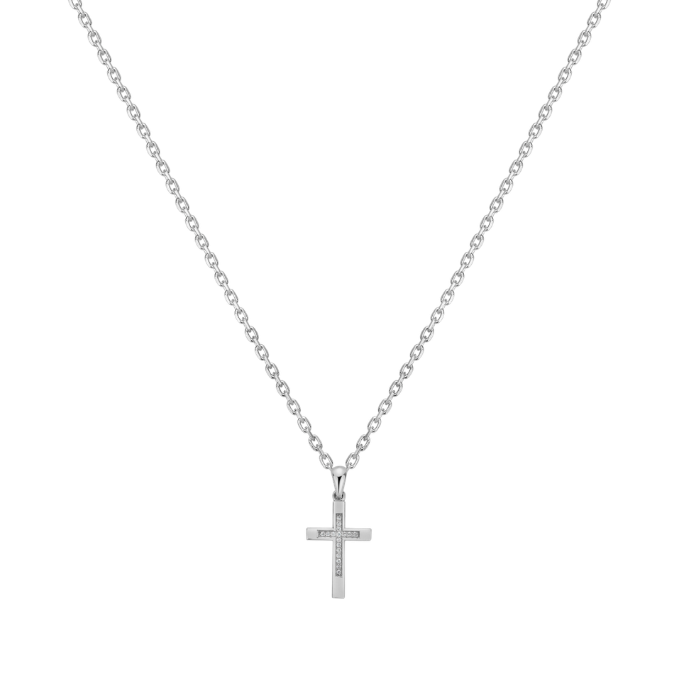 Diamond pendant Cross