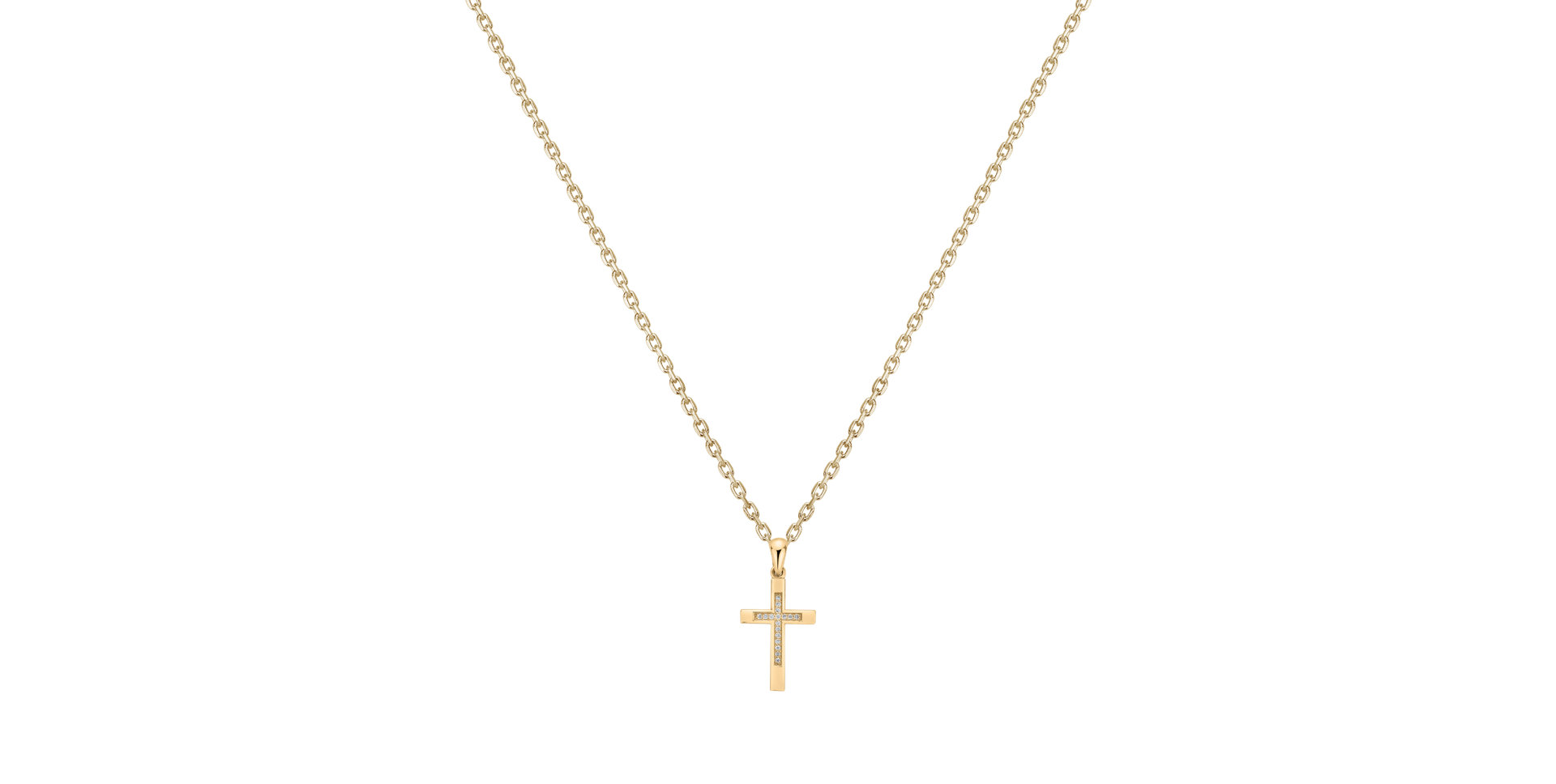 Diamond pendant Cross