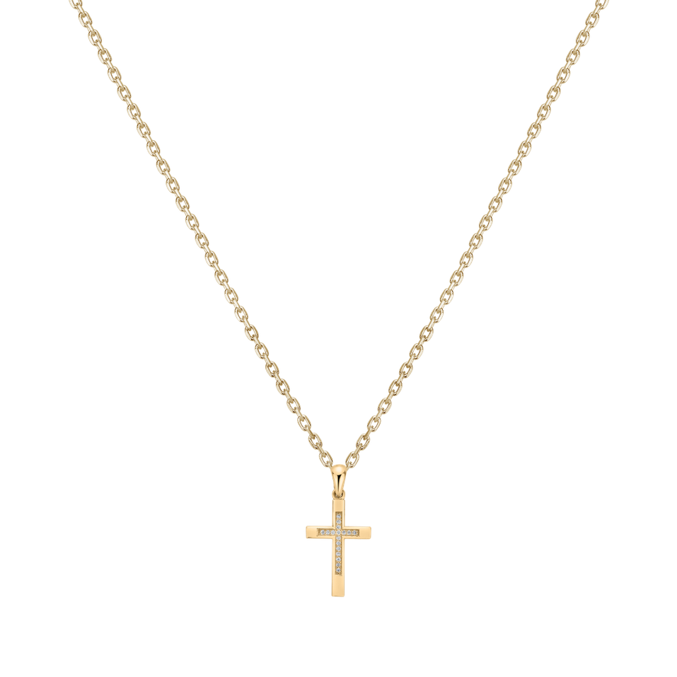 Diamond pendant Cross