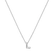 Diamond necklace Glittering Letter L2