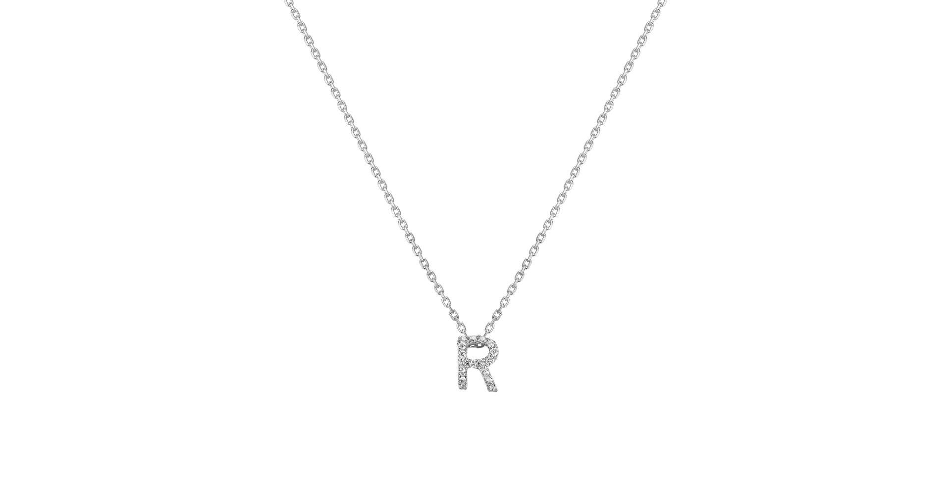 14ct white gold diamond necklace Brilliant necklace Waterfall Heaven