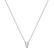 Diamond necklace Glittering Letter V2