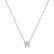Diamond necklace Glittering Letter W2