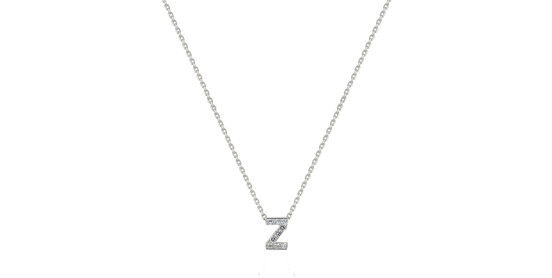Diamond necklace Glittering Letter Z