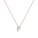 Diamond necklace Glittering Letter F2