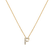 Diamond necklace Glittering Letter F2