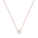 Diamond necklace Glittering Letter H2