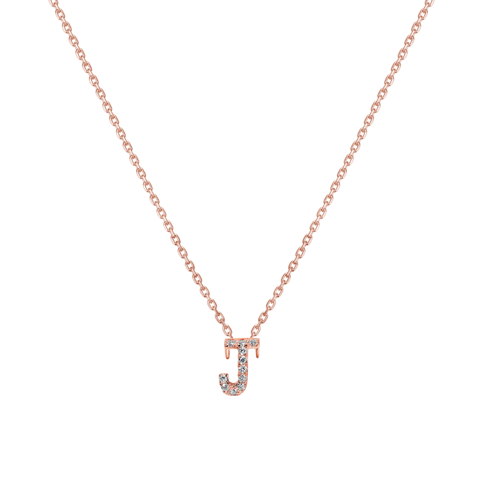 14ct rose gold diamond necklace Brilliant necklace Waterfall Heaven