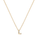 Diamond necklace Glittering Letter L2